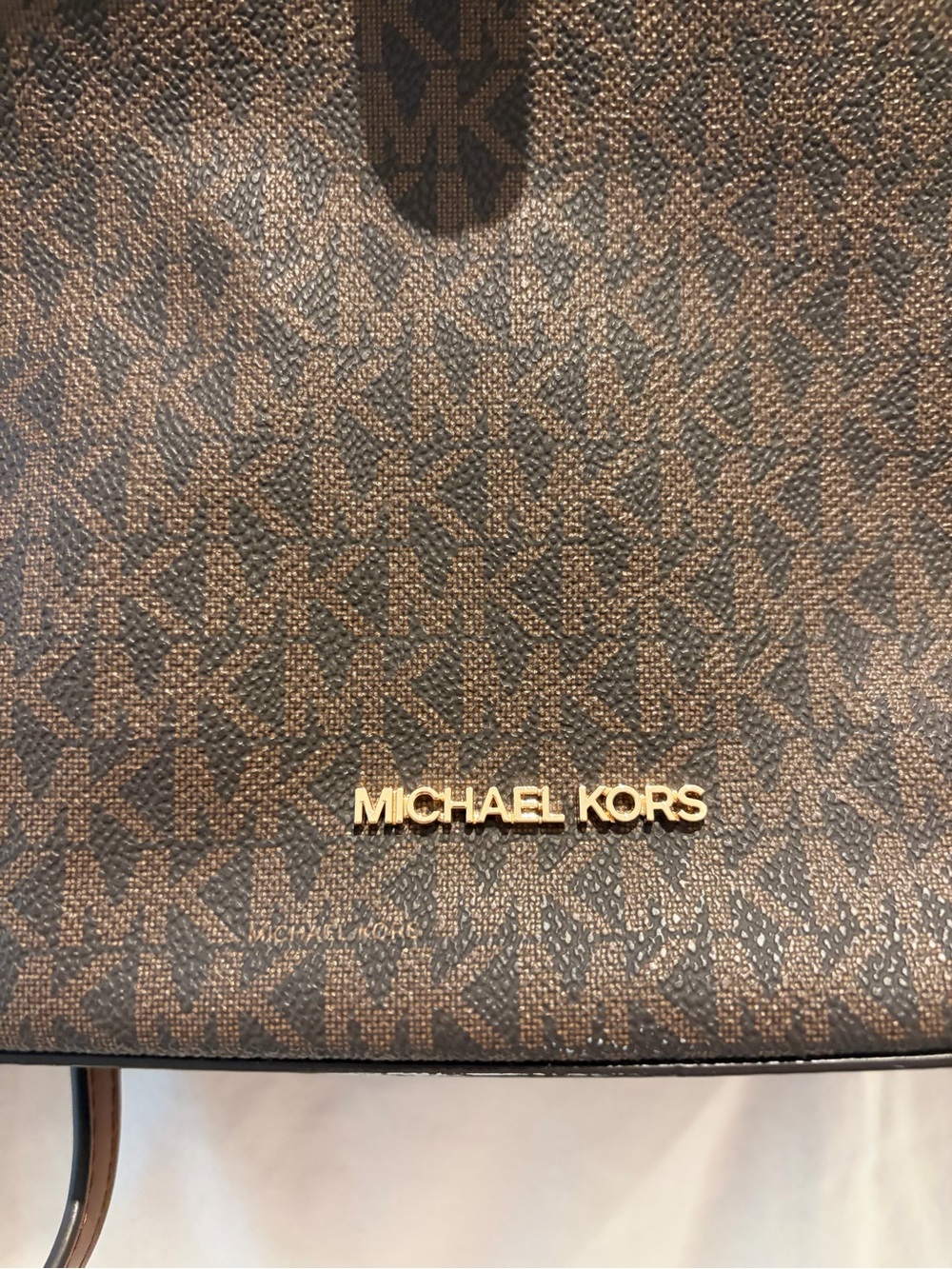 Michael Kors Brown Monogram Crossbody Like New